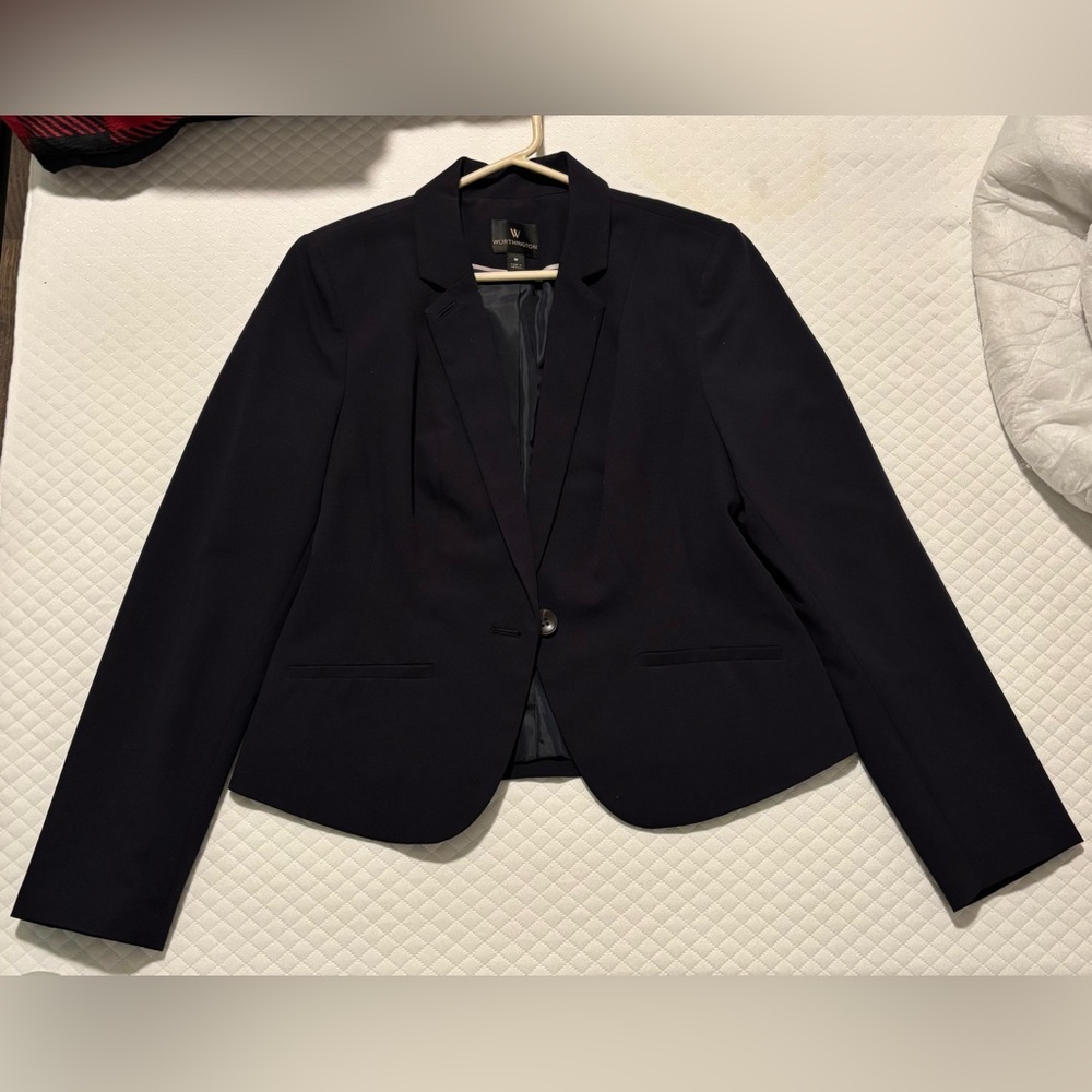 Worthington Classic Navy Blue Women's Blazer